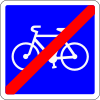 End of cycle route