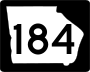 State Route 184 marker