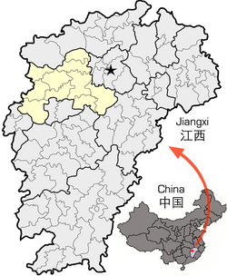 宜春市在江西省的地理位置