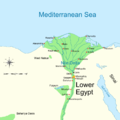 Image 18Map of Lower Egypt, and location of the Faiyum Oasis (from Prehistoric Egypt)