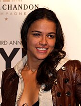 Michelle Rodriguez at the 2007 New York Fashion Week in New York, New York.
