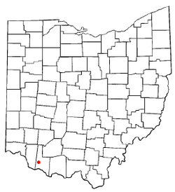 Location of Hamersville, Ohio