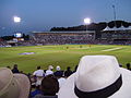 The new East Stand under floodlights during an England v Australia ODI in 2010.