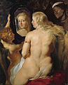 Venus at a Mirror, Peter Paul Rubens, 1615. In the 17th century, fleshier bodies were idealized.[151]