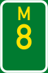 Metropolitan route M8 shield