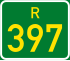 Regional route R397 shield