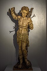 Sculpture of Saint Sebastian.
