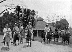 Riders on various mounts (Lualaba-Kassai) before 1905