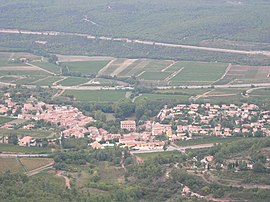 The village seen from Mount Aurélien