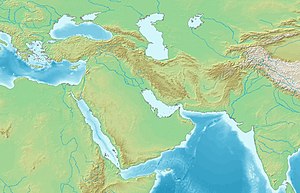 阿伊-哈努姆在西亚的位置