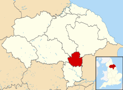 Shown within North Yorkshire