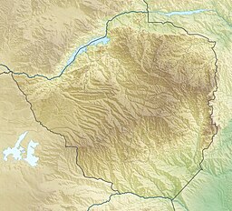 Location of Bumhururu in Zimbabwe.