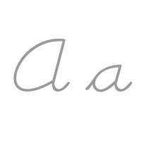 字母“A”的手写体形式