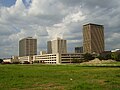 Four of the towers of the American General Complex