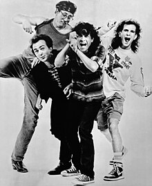 Circle Jerks c. 1987. L-R: Zander Schloss, Keith Clark, Keith Morris and Greg Hetson.