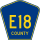 County Road E18 marker