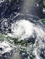 16:45 UTC, 8 August (Winds: 40 knots) YUCATAN PENINSULA