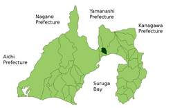 富士川町位置图