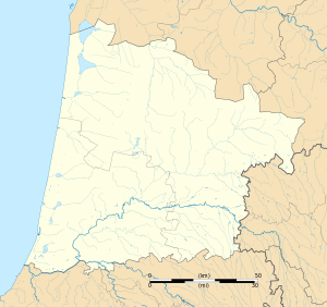 阿尔热卢斯在朗德省的位置