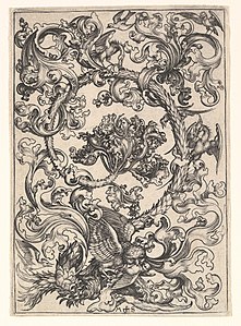 Ornament with Owl Mocked by Day Birds