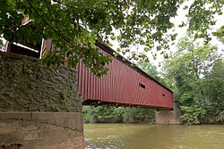 Pinetown Bushong's Mill Covered Bridge over the Conestoga River