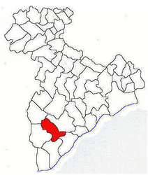 Location in Giurgiu County