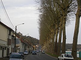 The former RN13 road, in Rolleboise