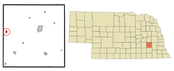 Location of Utica, Nebraska