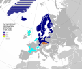 Image 1The extent of the Protestant Reformation (1545–1620) (from History of the Czech lands)