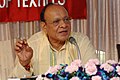 The Union Minister for Textiles, Shri Shankersinh Vaghela addressing a press conference in connection with the ‘TEX Summit’ in New_Delhi_on_August_30,_2007.jpg