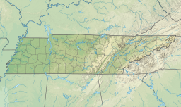 Location of Norris Lake in Tennessee, USA.