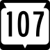 State Trunk Highway 107 marker