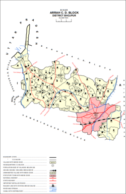 Map of Gothahula (#740) in Arrah block