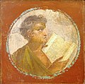 Image 27Roman portraiture fresco of a young man with a papyrus scroll, from Herculaneum, 1st century AD (from Culture of ancient Rome)