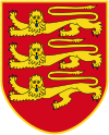 Coat of Arms: 3 Gold Lions on a Red Field