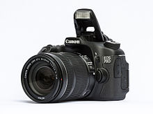 Canon EOS 70D with mounted EF-S 18-135 mm f/3.5-5.6 IS STM