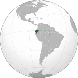 厄瓜多尔的位置
