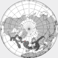 Approximate depiction of the ash cloud at 18:00 UTC on 21 April 2010.