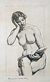 凯尼恩·考克斯裸体石墨画习作，1896年