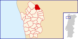 Location of Arcos in the municipality of Vila do Conde