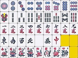 有八张花牌的日本牌，可以打中港台地区的麻将。一条为五翎孔雀，颜色比较鲜艳。