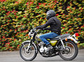 Motorcycling on a Honda CB550