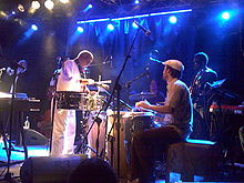 The Heliocentrics performing with Mulatu Astatke at Circolo degli Artisti in Rome, Italy in March 2009