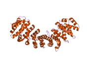 1y2a: 哺乳动物内输蛋白和非传统磷脂爬行酶（PLSCR1）NLS结合后的结构