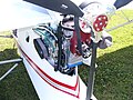 A Rotax 582 engine installed on a Quad City Challenger II ultralight aeroplane at the Carleton Place Fly-in 2006