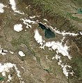 拍摄于2003年的亚美尼亚卫星地形图