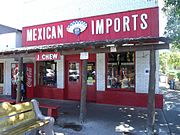 Johnny Rose's Pool Hall (now housing the Mexican Imports store) located in Old Town Scottsdale. Date of construction: 1923. Date placed on Scottsdale Historic Register: October 3, 2000 by Ordinance No. 3341, 22-ZN-2000.