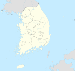 Location of Gwangju,South Korea