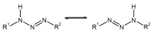 Tautomerism of triazenes derived from primary amines