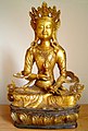 清朝藏式金刚萨埵像，左手持铃，右手持杵。